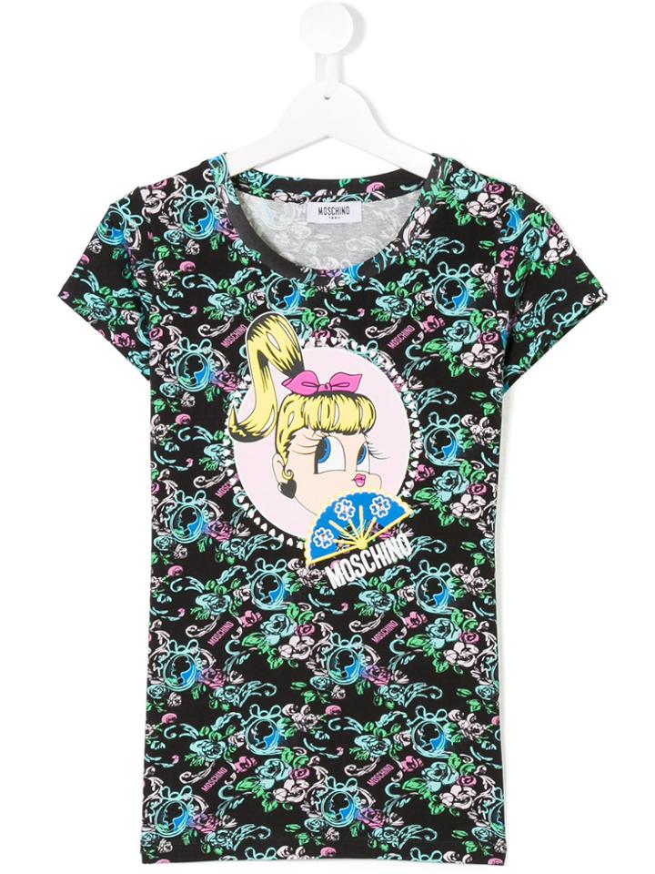 Moschino Kids Girl Print T-shirt - Multicolour