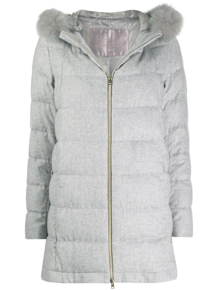 Herno Quilted Parka Jacket - Grey