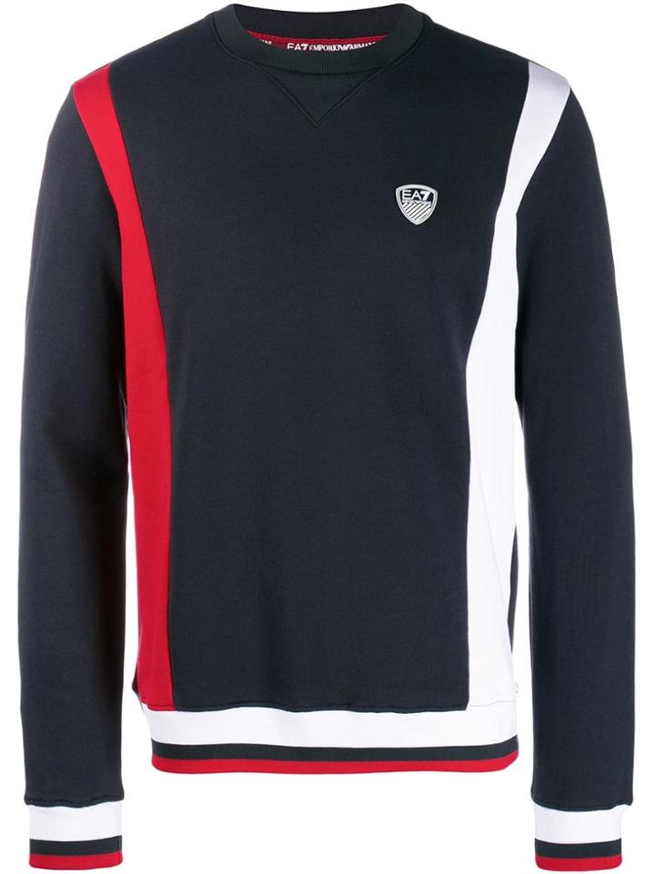 Ea7 Emporio Armani Logo Sweater - Blue
