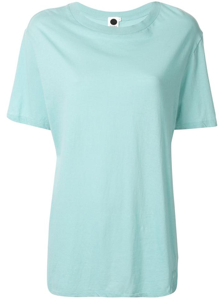Bassike Flared Short-sleeve T-shirt - Blue