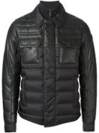 Moncler 'allemand' Padded Jacket, Size: 2, Black, Polyamide/leather/feather Down