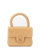 Chanel Pre-owned Mini Quilted Handbag - Neutrals
