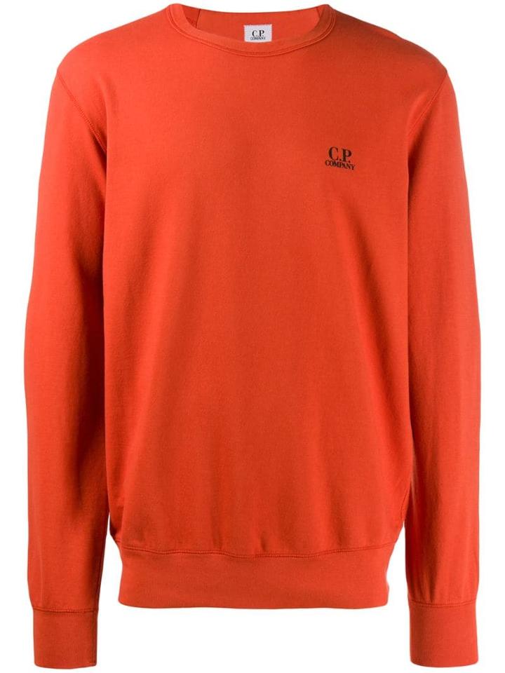 Cp Company Crew Neck Sweater - Orange