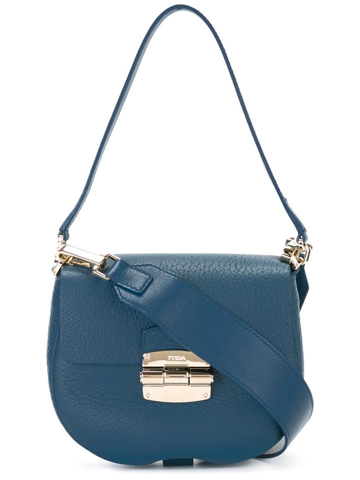 Furla - Small Shoulder Bag - Women - Leather - One Size, Blue, Leather