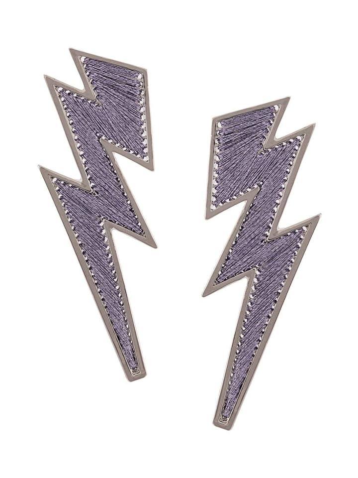 Mignonne Gavigan Lightning Bolt Earrings - Purple