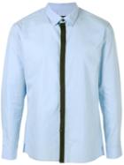 Knott Men Contrasting Stripe Shirt - Blue