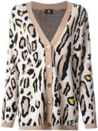 Ps By Paul Smith Animal Pattern Cardigan - Nude & Neutrals