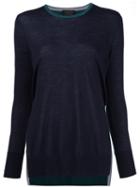 Rag & Bone Two-tone Sweater, Women's, Size: Small, Black, Cashmere