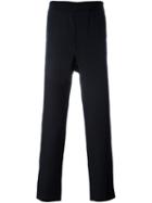 Ami Alexandre Mattiussi Straight-legged Trousers, Men's, Size: 42, Blue, Polyester/wool