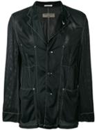 Comme Des Garçons Pre-owned Inside-out Mesh Blazer - Black