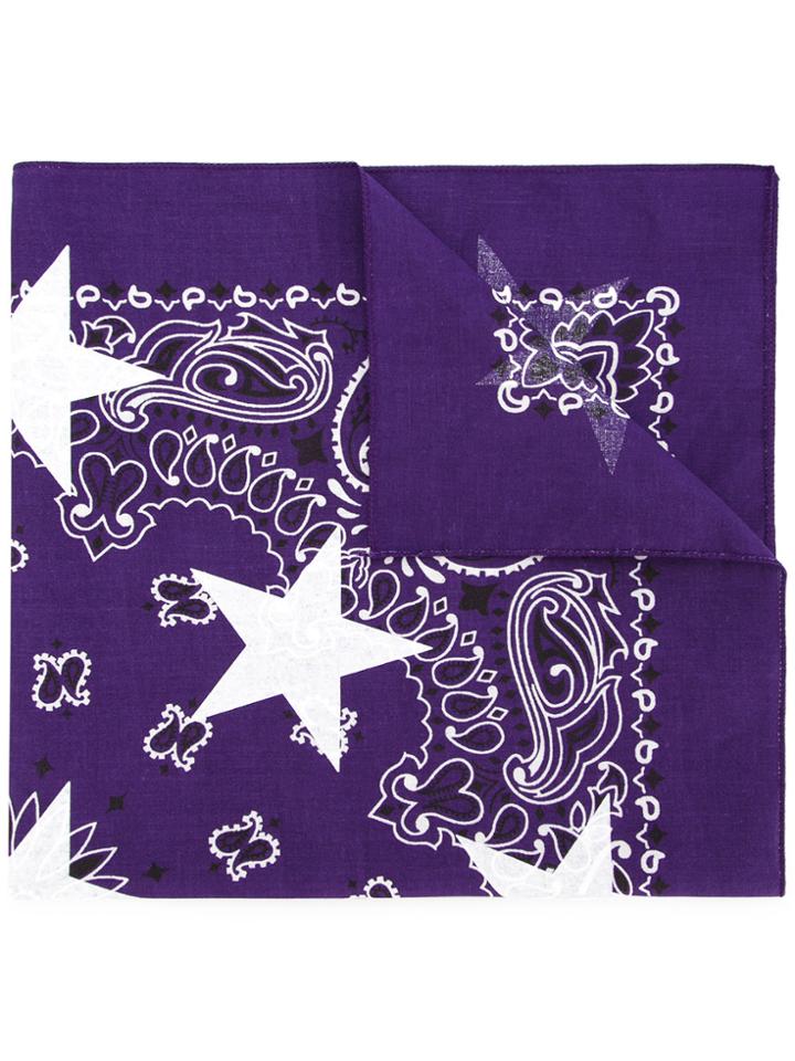 Guild Prime Patterned Star Print Scarf - Pink & Purple