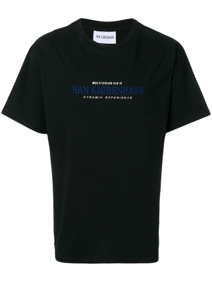 Han Kj0benhavn Logo Embroidered T-shirt - Black