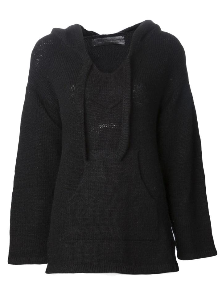 The Elder Statesman Cashmere 'baja' Pullover Sweater - Black