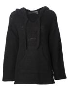 The Elder Statesman Cashmere 'baja' Pullover Sweater - Black
