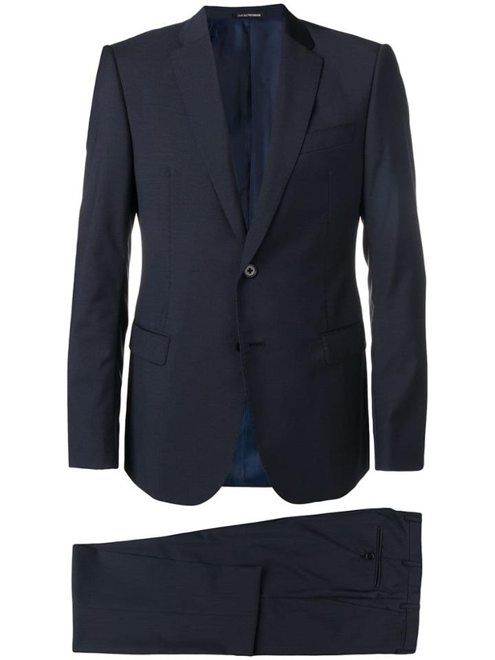 Emporio Armani Classic Two-piece Suit - Blue