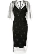 Manning Cartell Embellished Sheer Tulle Dress - Black