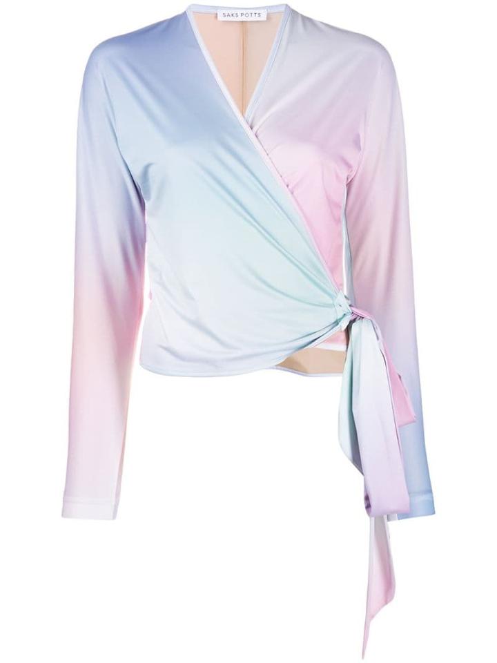 Saks Potts Cloud Dye Blouse - Blue