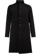 Individual Sentiments Mandarin Collar Coat - Black