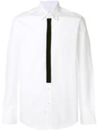 Low Brand Contrast Placket Shirt - White