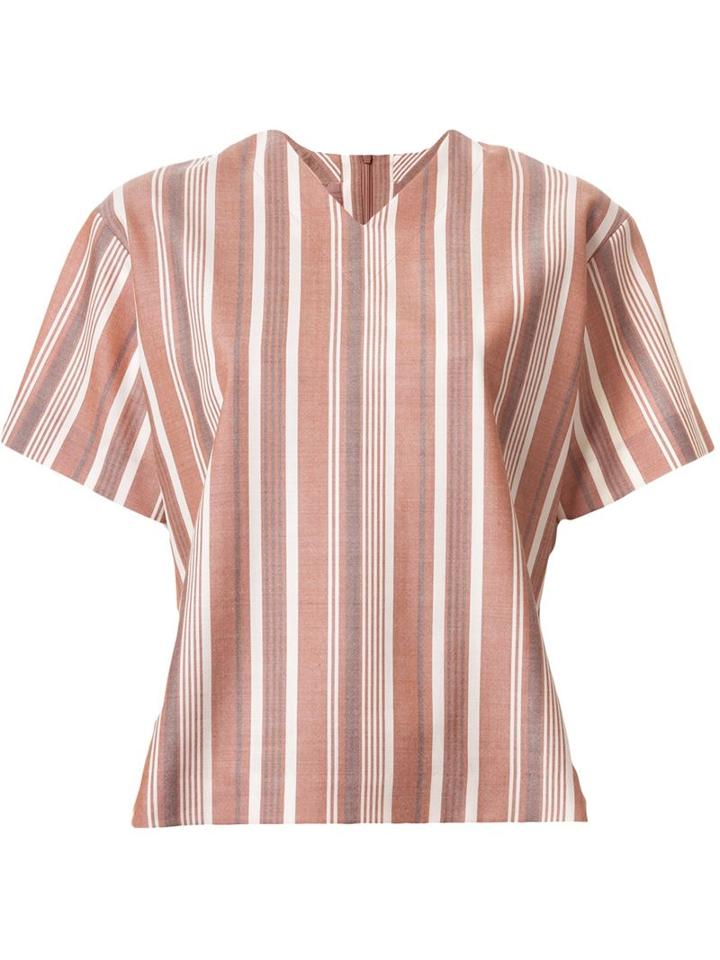 G.v.g.v. Striped Wide Fit V Neck T-shirt
