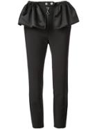 Ellery Flared Patches Trousers - Black