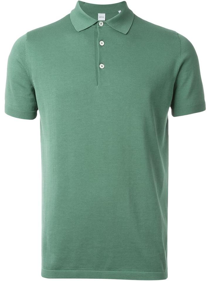 Aspesi Slim Fit Short Sleeve Polo Shirt