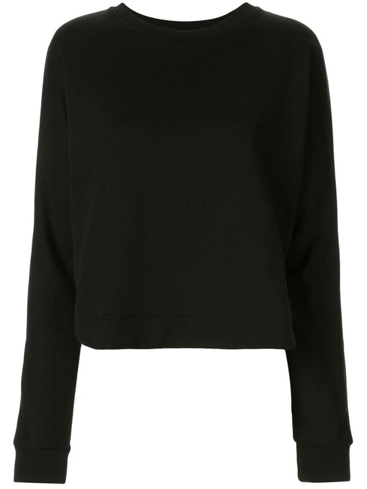 Ann Demeulemeester Boxy Round Neck Sweatshirt - Black
