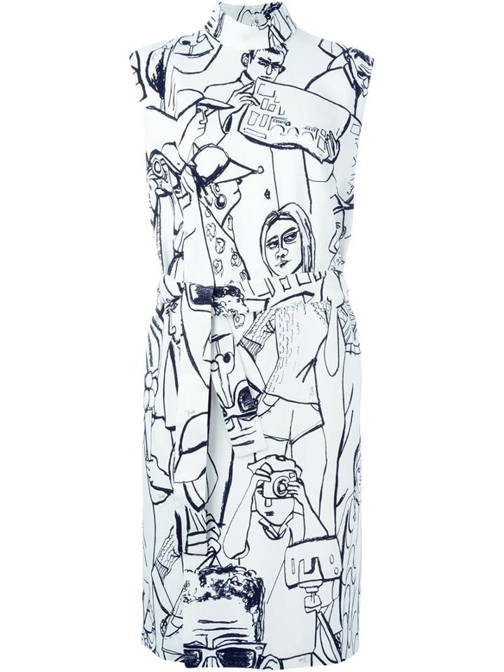 Emilio Pucci Ilustrated Belt Dress
