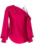 Jonathan Simkhai Drop Shoulder Blouse - Purple
