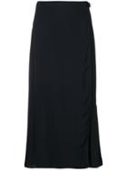 Prada Safety Buckle Fastening Skirt - Black