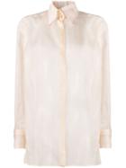 Fendi Sheer Organza Shirt - Neutrals