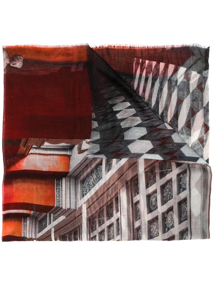 Faliero Sarti Hermitage San Pietroburgo Scarf - Red