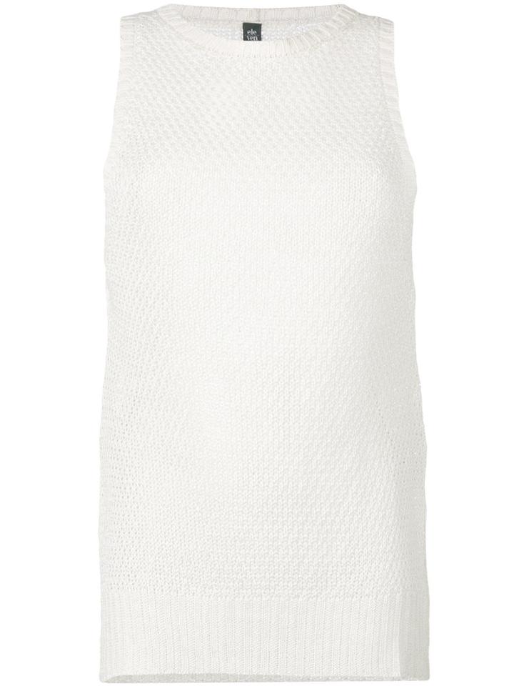 Eleventy - Knitted Top - Women - Linen/flax - S, Nude/neutrals, Linen/flax