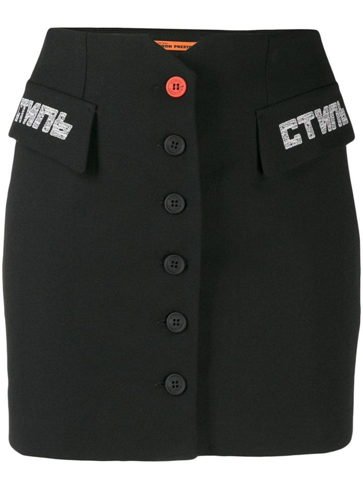 Heron Preston Ctnmb Mini Skirt - Black