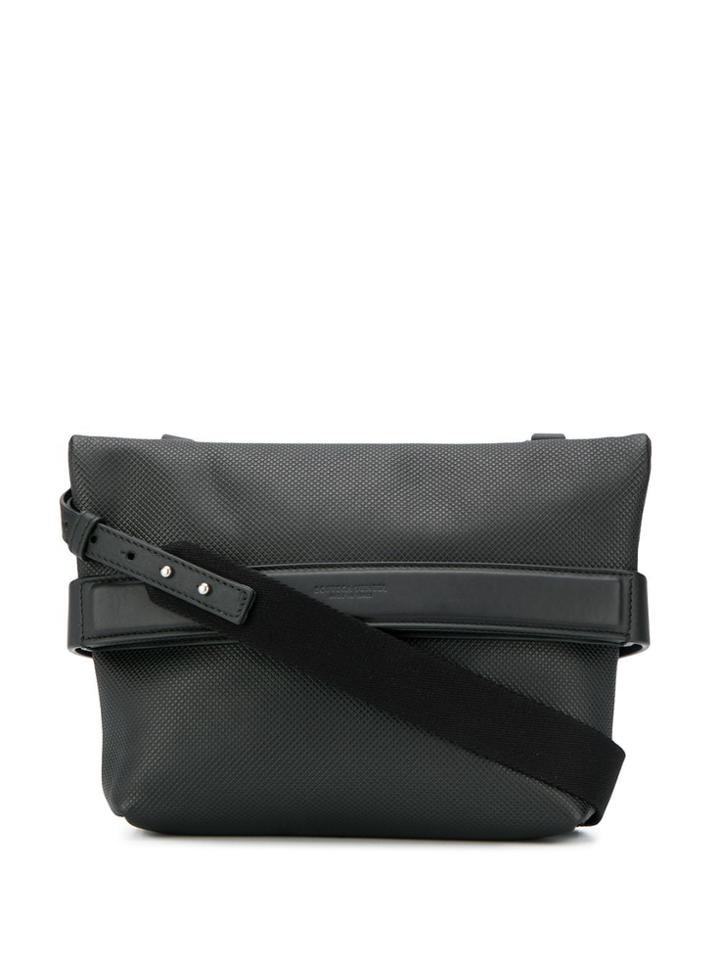Bottega Veneta Small Textured Messenger Bag - Black