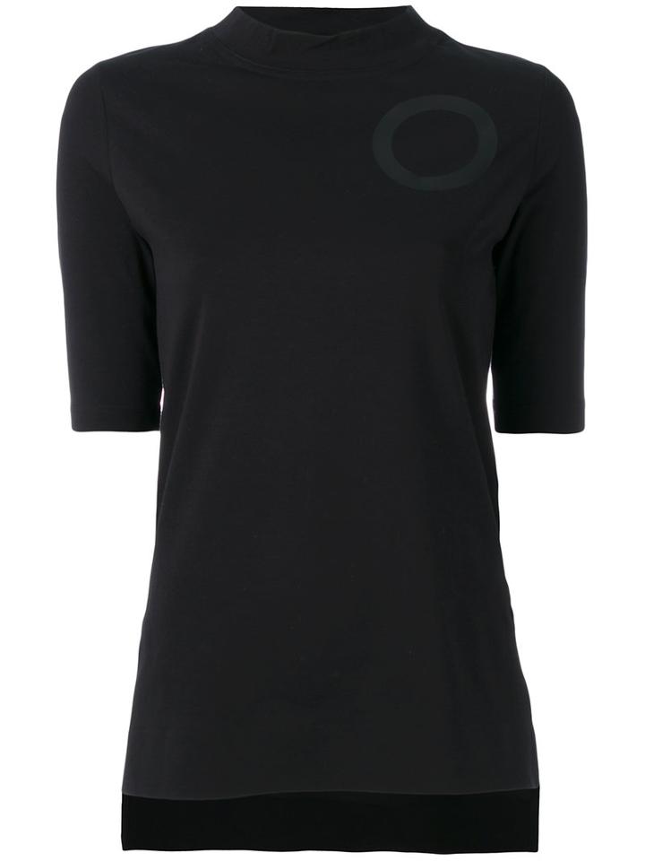 Y-3 - Circle Detail T-shirt - Women - Cotton/spandex/elastane - Xs, Women's, Black, Cotton/spandex/elastane