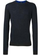 Roberto Collina Cashmere Floral Intarsia Pullover, Men's, Size: 54, Grey, Cashmere