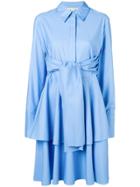 Stella Mccartney Layered Shirt Dress - Blue