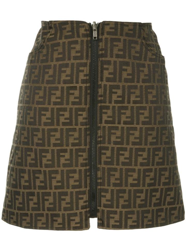 Fendi Pre-owned Monogram Skirt - Brown