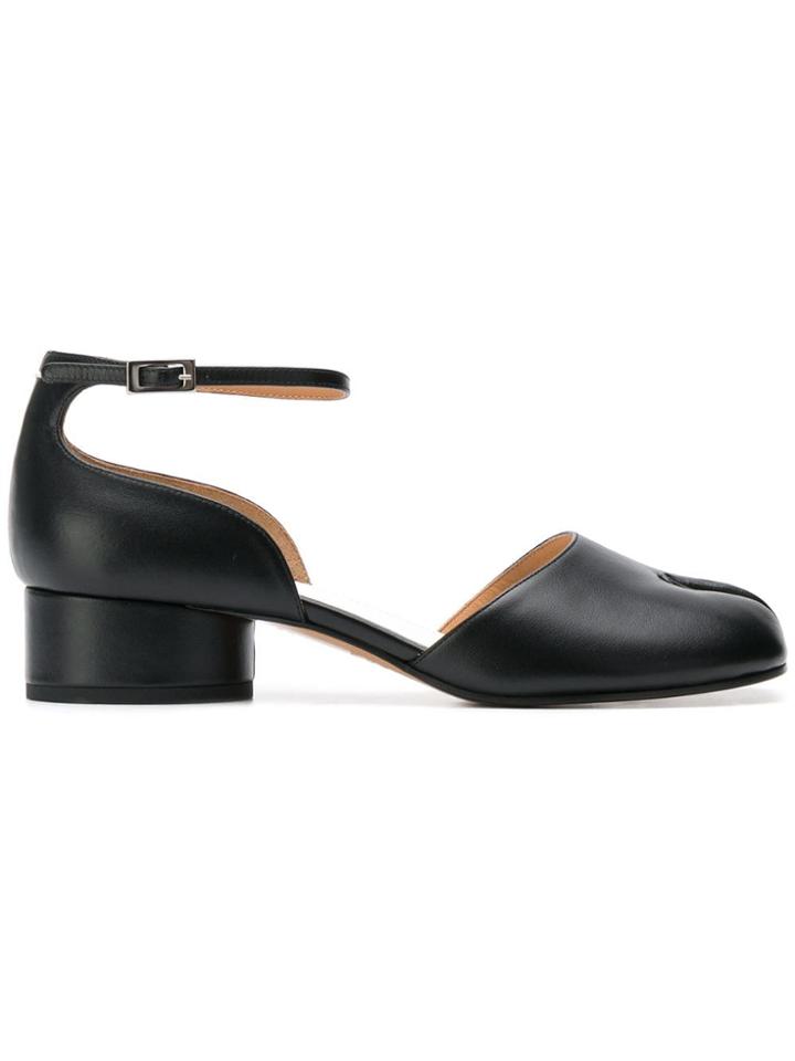 Maison Margiela Tabi Toe Block Heel Sandals - Black
