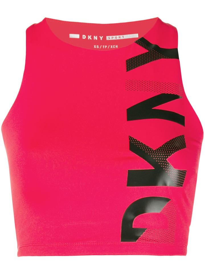 Dkny Cropped Sport Top - Red