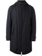 Herno Hooded Padded Coat, Men's, Size: 52, Blue, Polyester/polyamide/feather Down