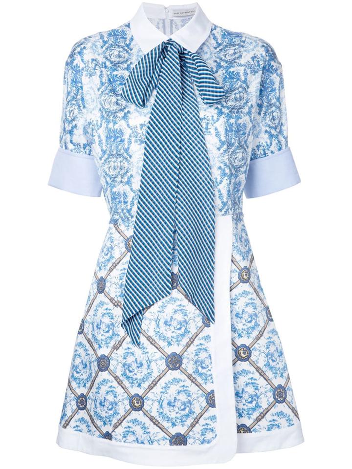 Mary Katrantzou Hayward Nautical Dress - White