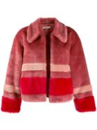 Three Floor Trinity Faux Fur Jacket - Pink
