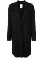 Dkny Single Breasted Coat - Black