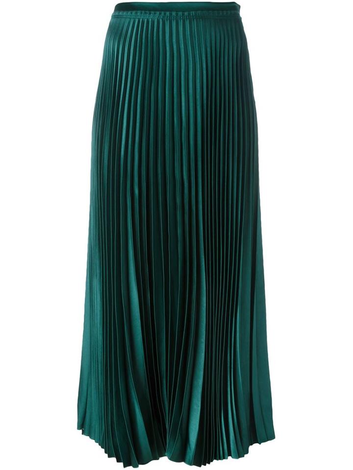 Avelon 'blossom' Pleated Skirt, Women's, Size: 42, Green, Acetate/viscose