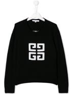 Givenchy Kids Knitted Logo Pullover - Black