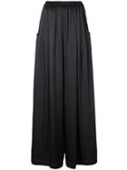 Tome Palazzo Trousers - Black