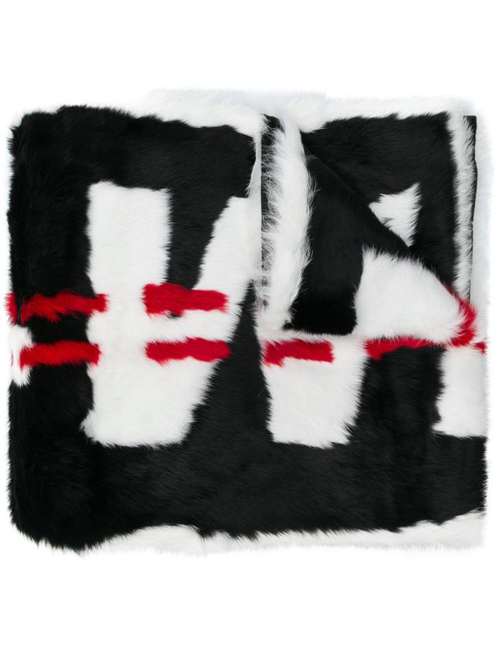 Off-white Industrial Fur Scarf - Black