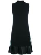 Twin-set - Pleated Mini Dress - Women - Polyamide/polyurethane/viscose - M, Black, Polyamide/polyurethane/viscose